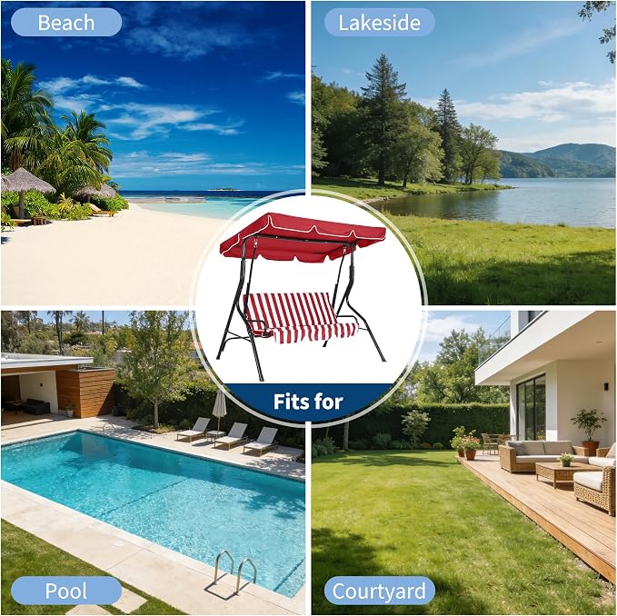 GarveeLife Outdoor Porch Swing Chair - Image 7