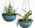 12 inch Hanging Planters for Indoor Outdoor Plants, 2 Pack Large Hanging Flower by Vanslogreen