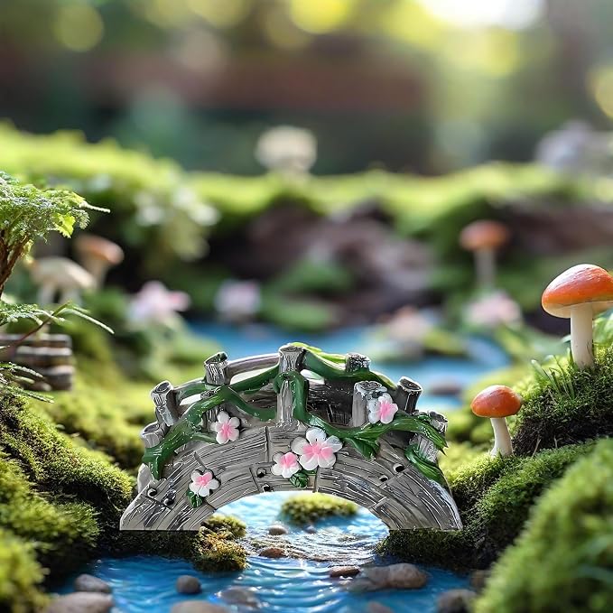 MUAMAX Fairy Garden Bridge Mini Bridge - Image 8