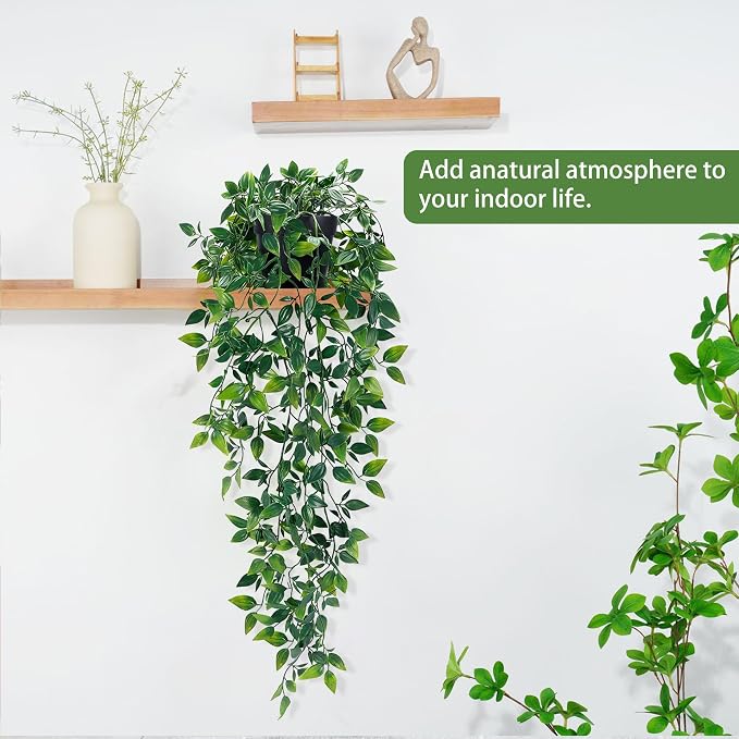 Waipfaru 2Pcs Fake Hanging Plants - Image 6