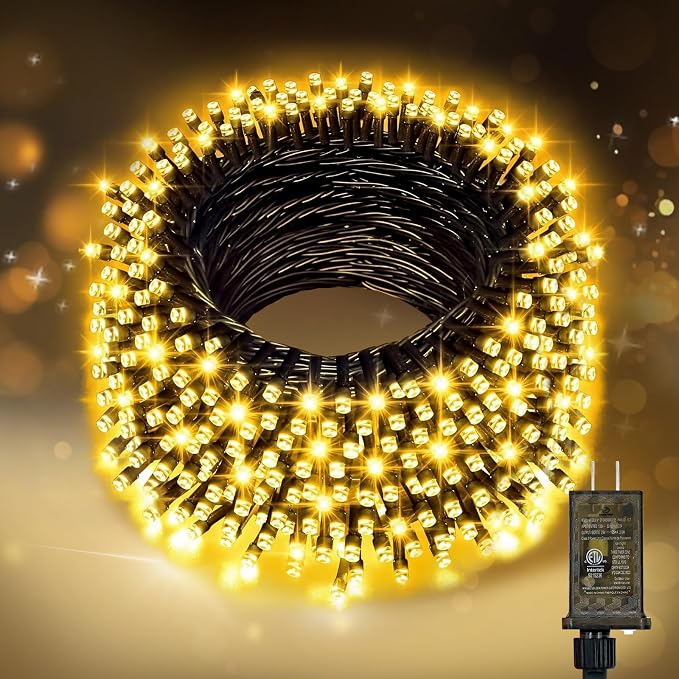 Nisocy 33FT LED String Lights Outdoor Waterproof – Warm White Fairy Lights by NISOCYLighting