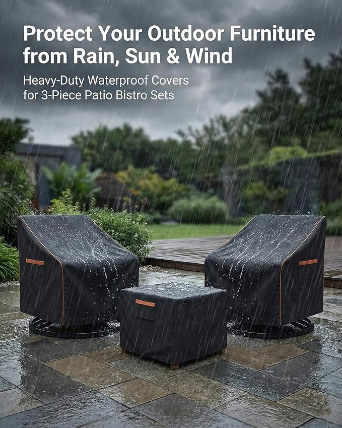 3-Piece Patio Furniture Cover Set - Image 4