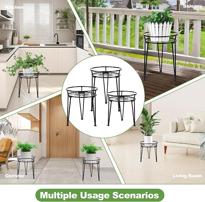 Metal Plant Stand, Plant Stand Indoor Outdoor, Metal Rustproof Flowers - Image 6