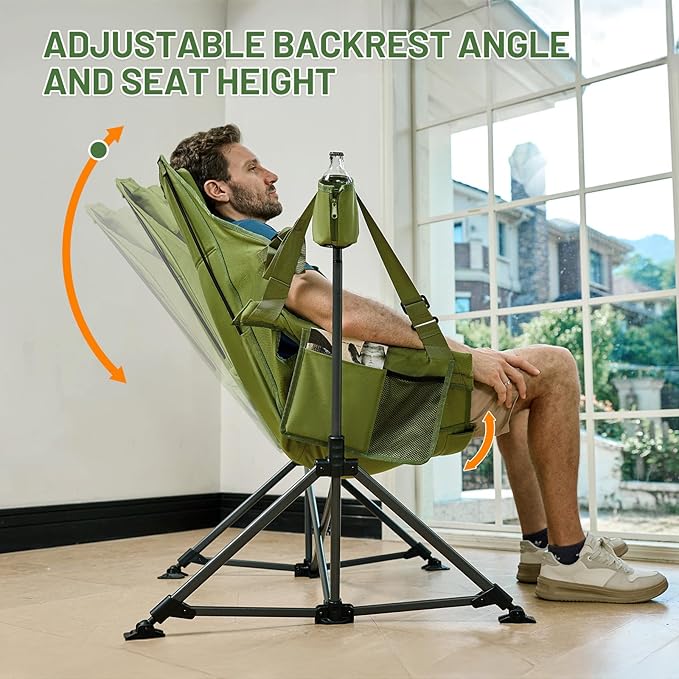 TIMBER RIDGE Hammock Camping Chair, Oversized Swinging Hammock Chair - Image 6