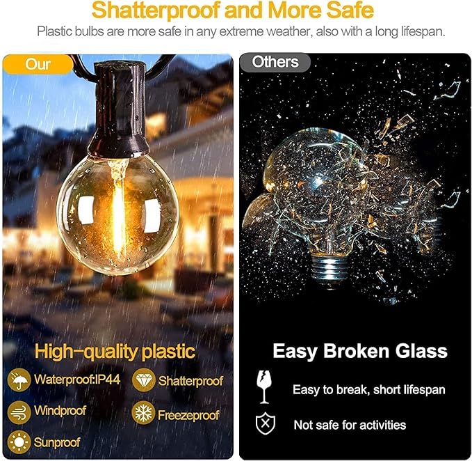 Svater Outdoor String Lights 300 FT, Patio Lights Outside - Image 2