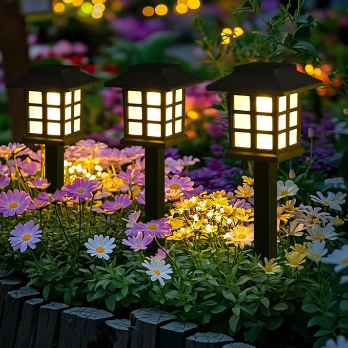 GIGALUMI Solar Outdoor Lights，10 Pack LED Solar Lights Outdoor Waterproof - Image 5