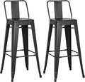 AC Pacific 30” Metal Barstool Set of 2 – Country Rustic Style by ACPacific