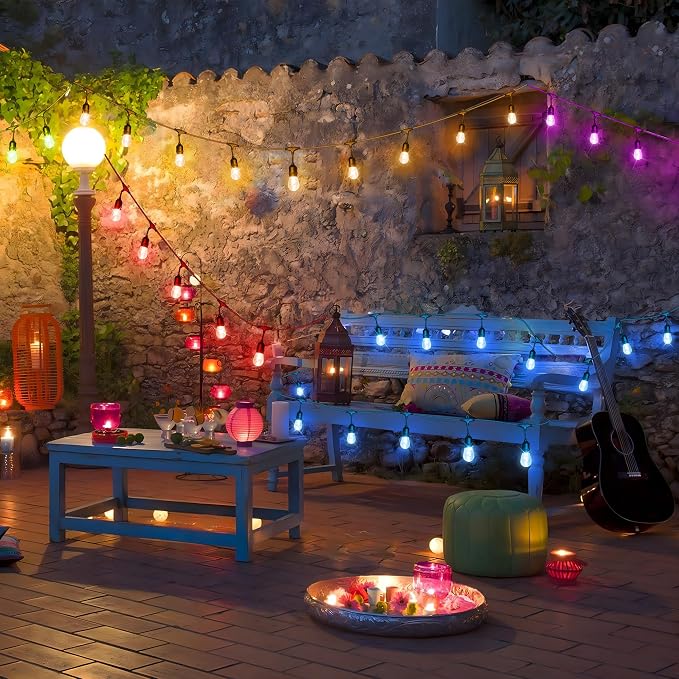 50FT RGB Solar Outdoor String Lights - Image 8