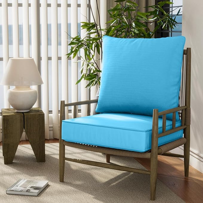 24" x 24" x 6" Outdoor Deep Seat Cushions Set - Image 7