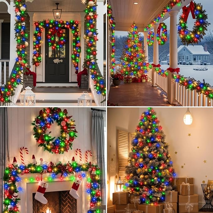 4 PACK Multicolor Battery Operated String Lights Outdoor 16.5Ft 50LED Battery - Image 6