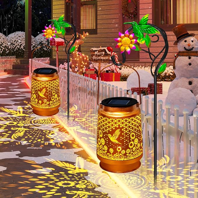 Solar Lanterns Outdoor Waterproof Hummingbird - Image 2