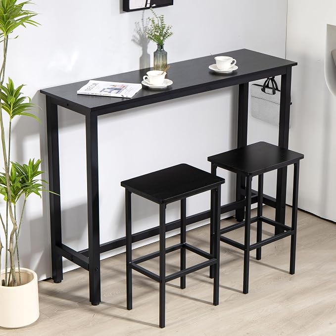 Finnhomy 52.7" Industrial Bar Table Set - Image 2