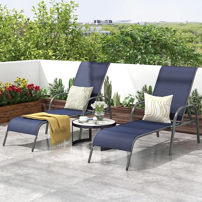 Giantex Patio Lounge Chair, Outdoor Chaise Lounge - Image 9
