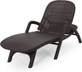 Christopher Knight Home Blanche Outdoor Faux Wicker Chaise Lounge, Dark Brown by ChristopherKnightHome