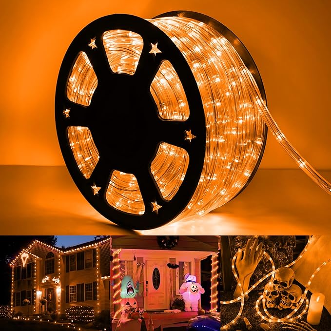 50ft LED Rope Lights Outdoor, 360 LED Connectable and Flexible Tube Lights by Jnaurb