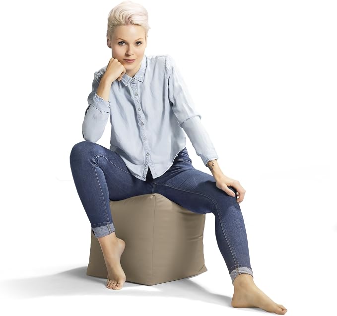 Gouchee Home Cube Brava Pouf Ottoman Foot Rest - Image 5