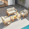 CHITA Outdoor Furniture Set 4 Piece, 4-Seats Patio Conversation Set by CHITALIVING