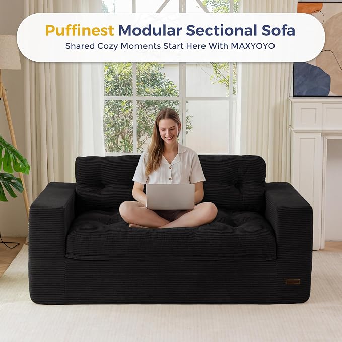 MAXYOYO 63" Loveseat Sofa Couch - Image 7