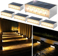 T-SUN Solar Step Light 3000K Solar Stair Lights Outdoor Waterproof LED Step by T-SUN