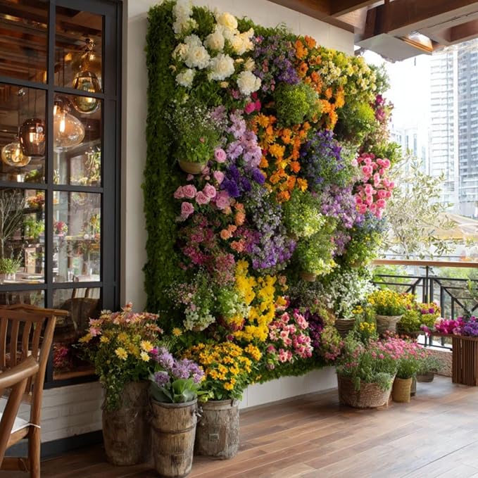 36 Pockets Living Wall Planter Indoor, Self Watering Wall Hanging Planters - Image 4