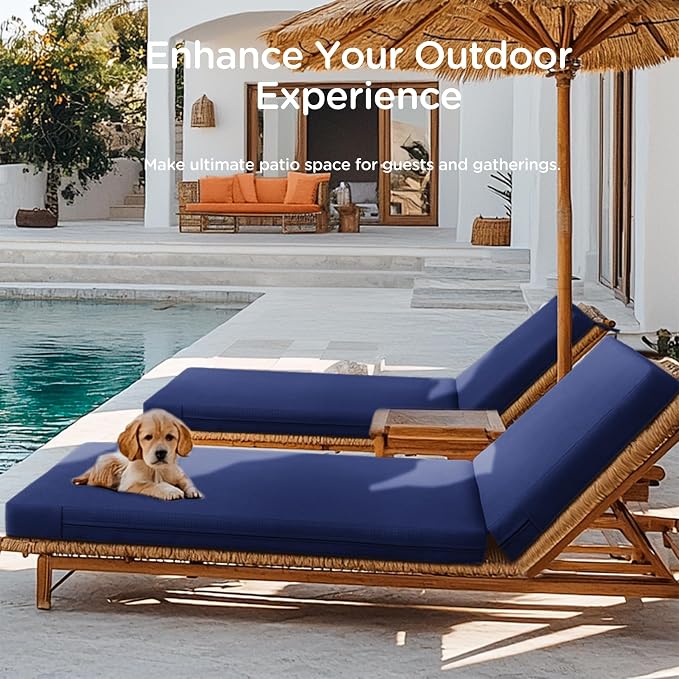 Codi Outdoor Lounge Chair Cushion, Chaise Cushions - Image 6