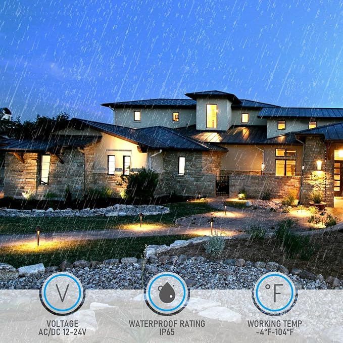 LEONLITE Update 5CCT Low Voltage Pathway Lights, 12-24V LED Landscape Path Light - Image 7