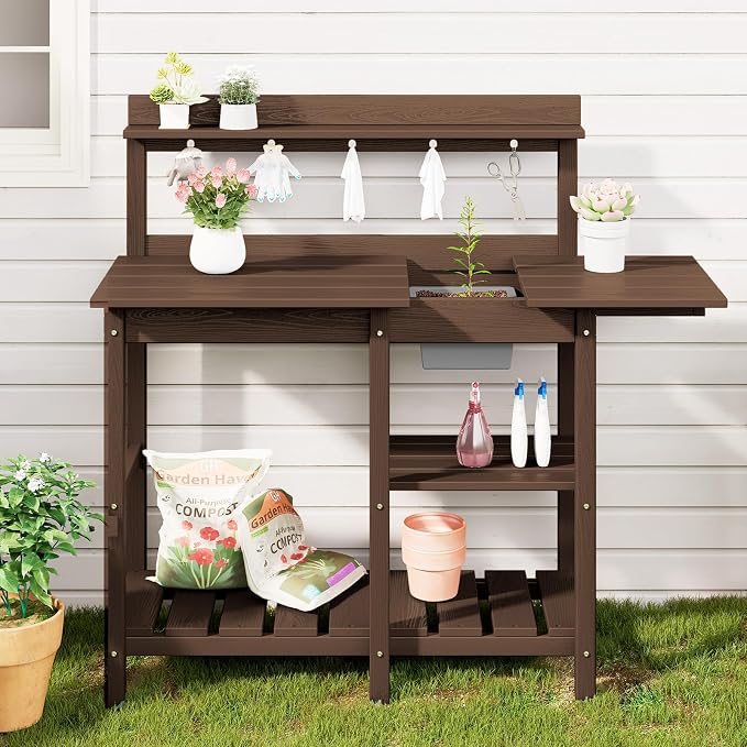 SERWALL Outdoor Potting Bench - Image 4