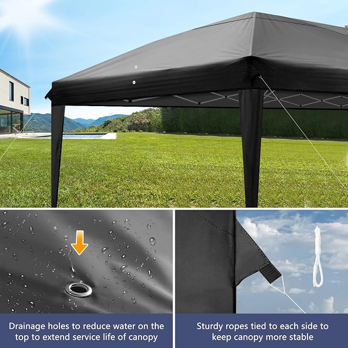 Outvita 10x20ft Pop Up Canopy Tent, Outdoor Instant Shelter Folding Canopy - Image 5