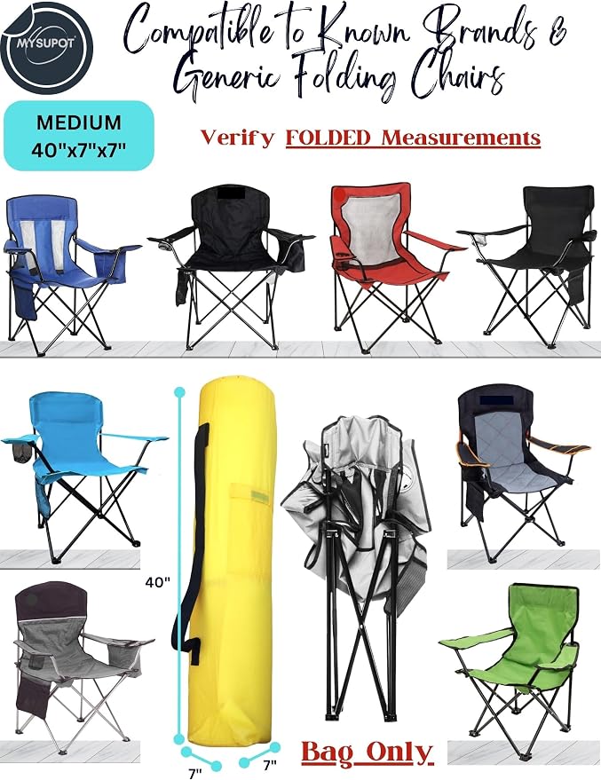40"x7"x7" Replacement Bag for Folding Camping Chair, Camp Chairs, Yoga Mat - Image 4