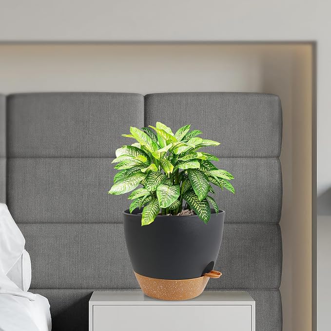 12 inch Large Self Watering Pots, Flower Plant Pots - Image 7