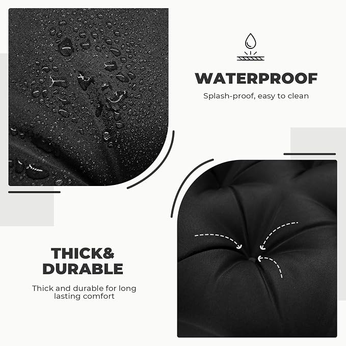 Porch Swing Cushions, Waterproof Swing Cushions Replacement - Image 3