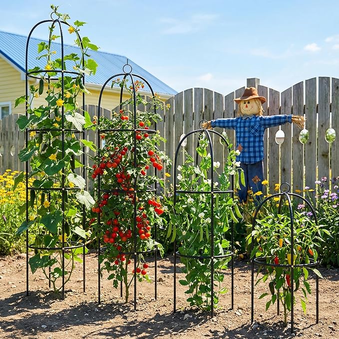 Metal Trellis for Climbing Plants Outdoor, 2026 Upgrade 100% Metal - Image 7