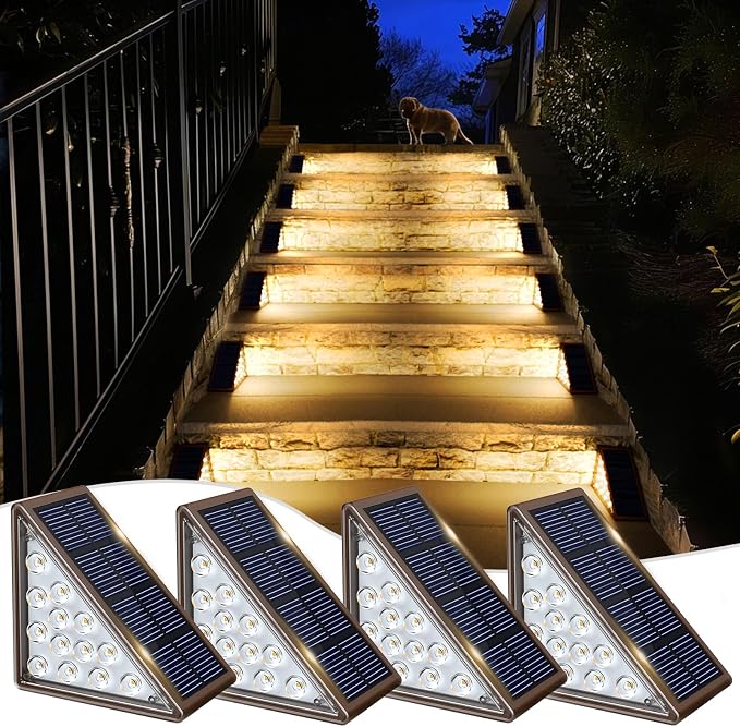 Solar Step Lights for Outside, Outdoor Deck Step Lights, Solar Outdoor Lights - Image 7