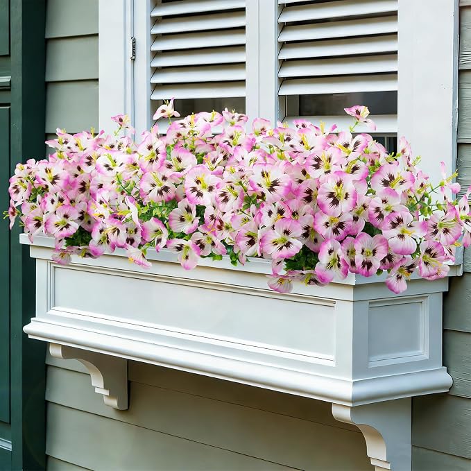 24 Bundles Artificial Pansy Flowers - Image 4