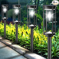 Solar Path Lights Outdoor 8 Pack, Bright Solar Pathway Lights Outside Waterproof by COXSENI