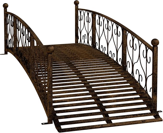 Outsunny 7' Metal Arch Garden Bridge by Outsunny