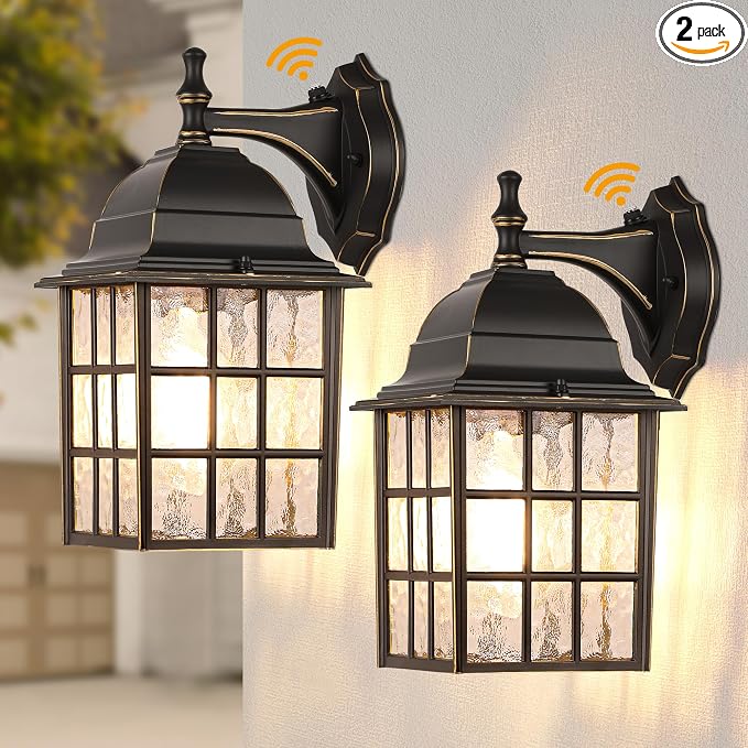 Black Dusk to Dawn Outdoor Lights by WIHTU