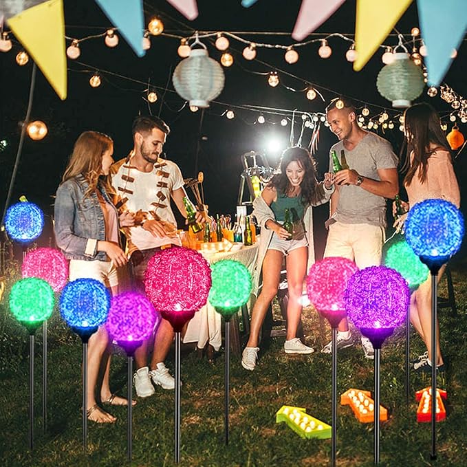 Solar Garden Lights Outdoor, Upgraded Globe Powered Garden Light - Image 7