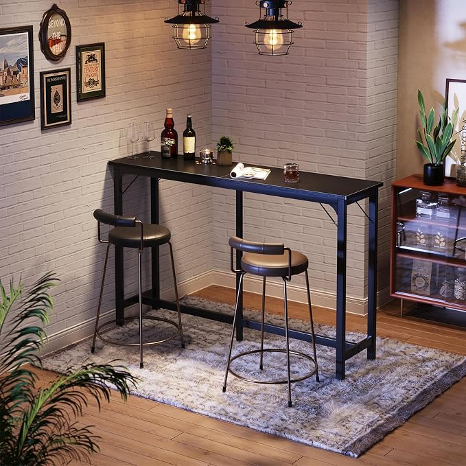 ODK 63 inch Bar Table, Bar Height Pub Table, Counter Height Bar Table, - Image 4