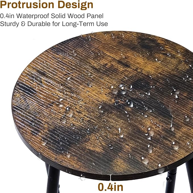 Plant Stand Indoor, 2 Tier Tall Wood Plant Stand, 4-Leg Floor Corner Plant - Image 4