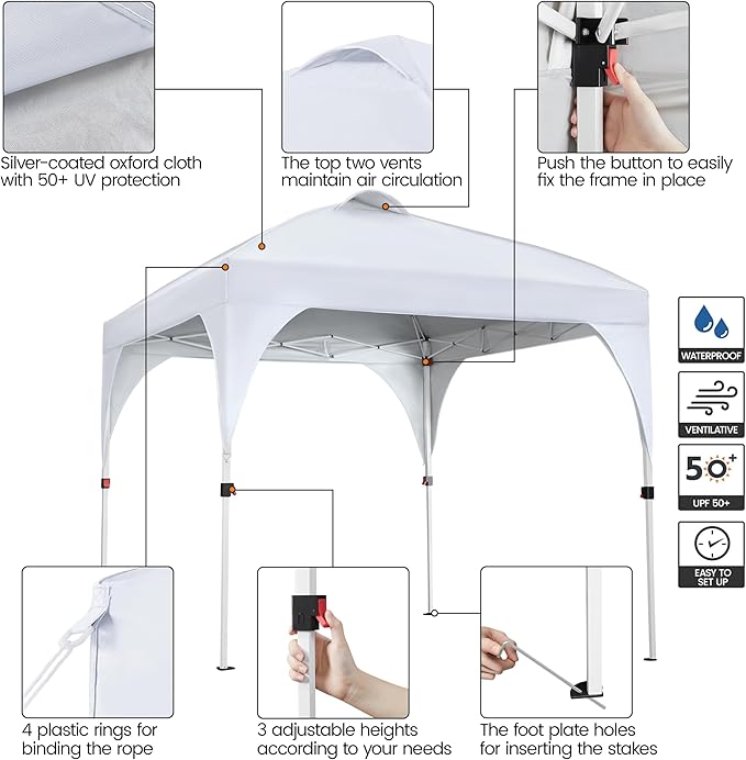 Yaheetech 8x8 Pop Up Canopy Tent - Image 5