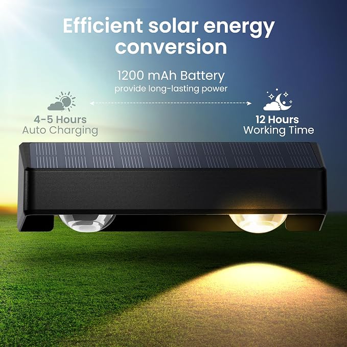 SOLPEX Solar Fence Lights Outdoor, 9 Fixed Colors ＆ Color Changing Fence Solar - Image 10