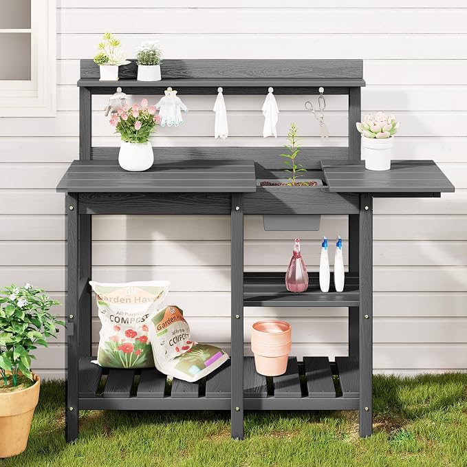 SERWALL Outdoor Potting Bench - Image 5