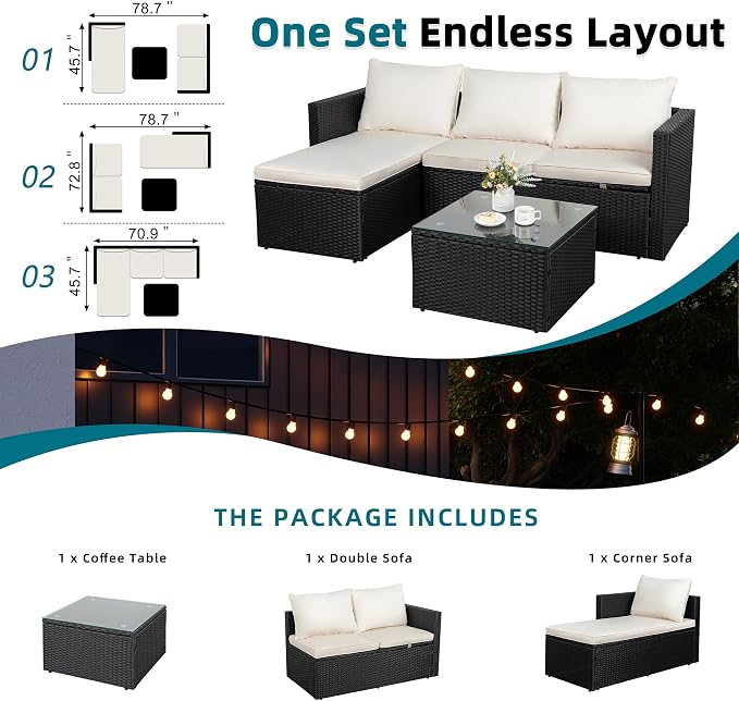 SUNLEI Patio Furniture Set - Image 3