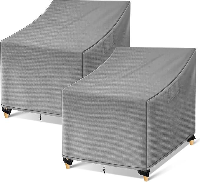 WLEAFJ Outdoor Chair Covers Waterproof, Heavy Duty Wicker Garden Sofa Chair by WLEAFJ