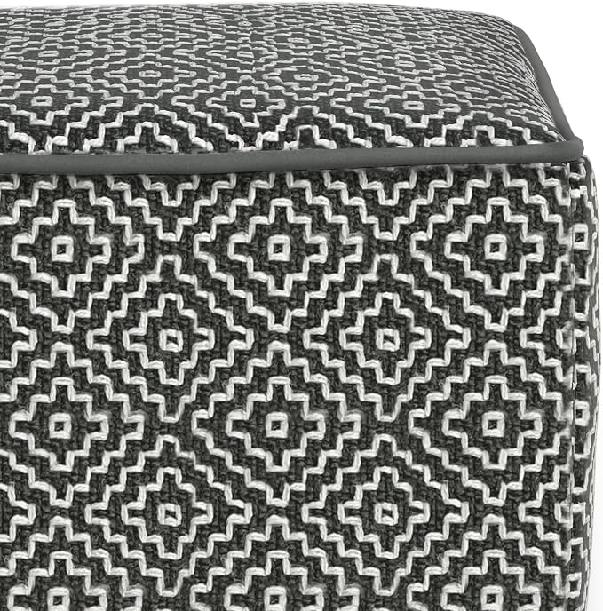 SIMPLIHOME Briella Square Pouf - Image 6