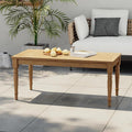Christopher Knight Home Lama Rectangular Outdoor Coffee Table, Slat Panel Side by ChristopherKnightHome