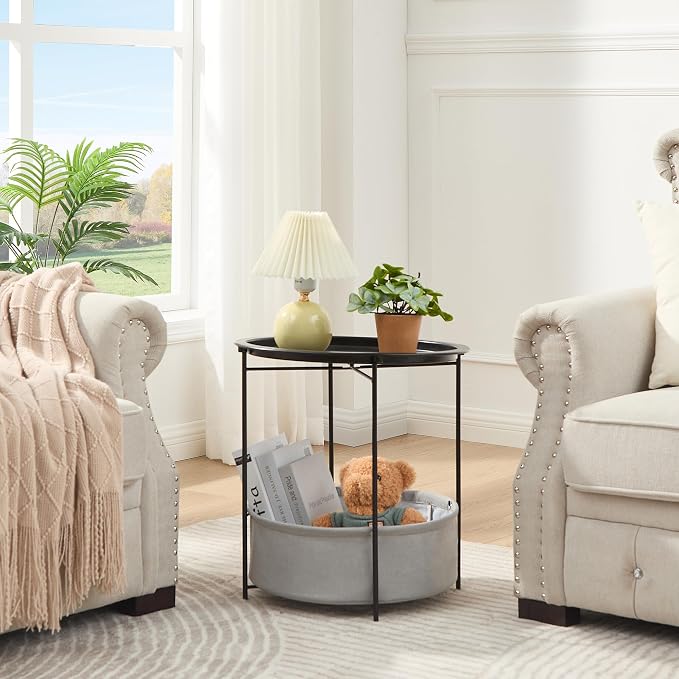 VECELO Round Side/End Table - Image 4