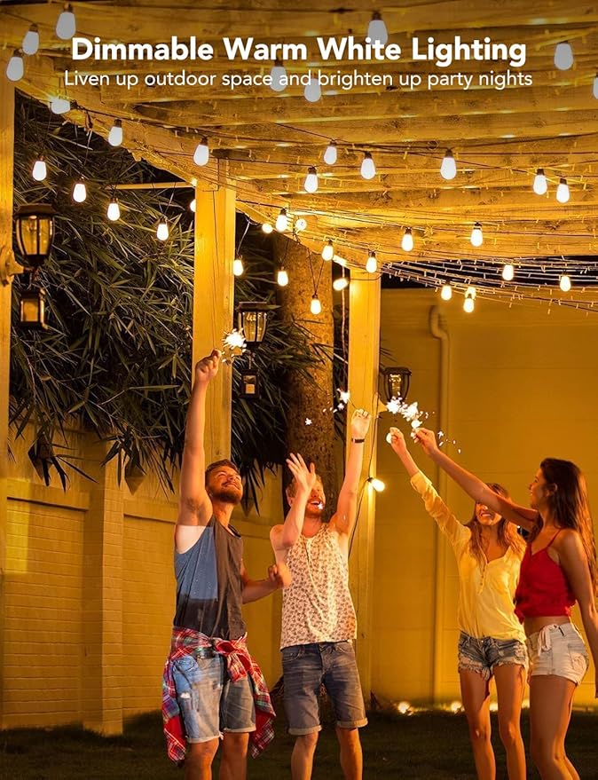 Govee Smart Outdoor String Lights H7015, 48ft RGBIC Outdoor Lights - Image 3