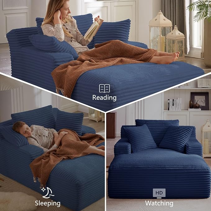 ODUWA Oversized Chaise Lounge Indoor, Sofa Bed - Image 5
